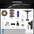 56 Archery Bow Set Recurve Bow and Arrow Takedown Bow Adults Bow Set