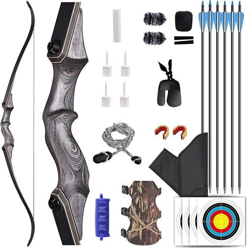 58 Archery Bow and Arrow Recurve Bow and Arrow Takedown Bow Beginner Bow