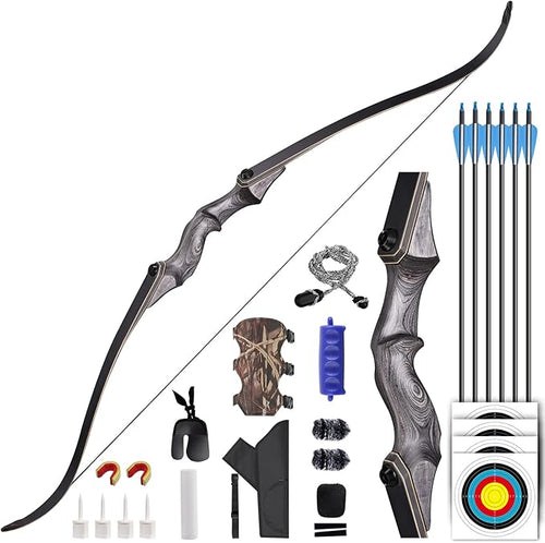 58 Archery Bow and Arrow Recurve Bow and Arrow Takedown Bow Beginner Bow