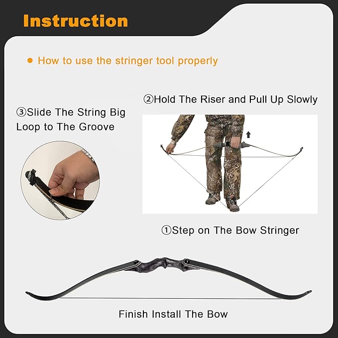 58 Archery Bow and Arrow Recurve Bow and Arrow Takedown Bow Beginner Bow
