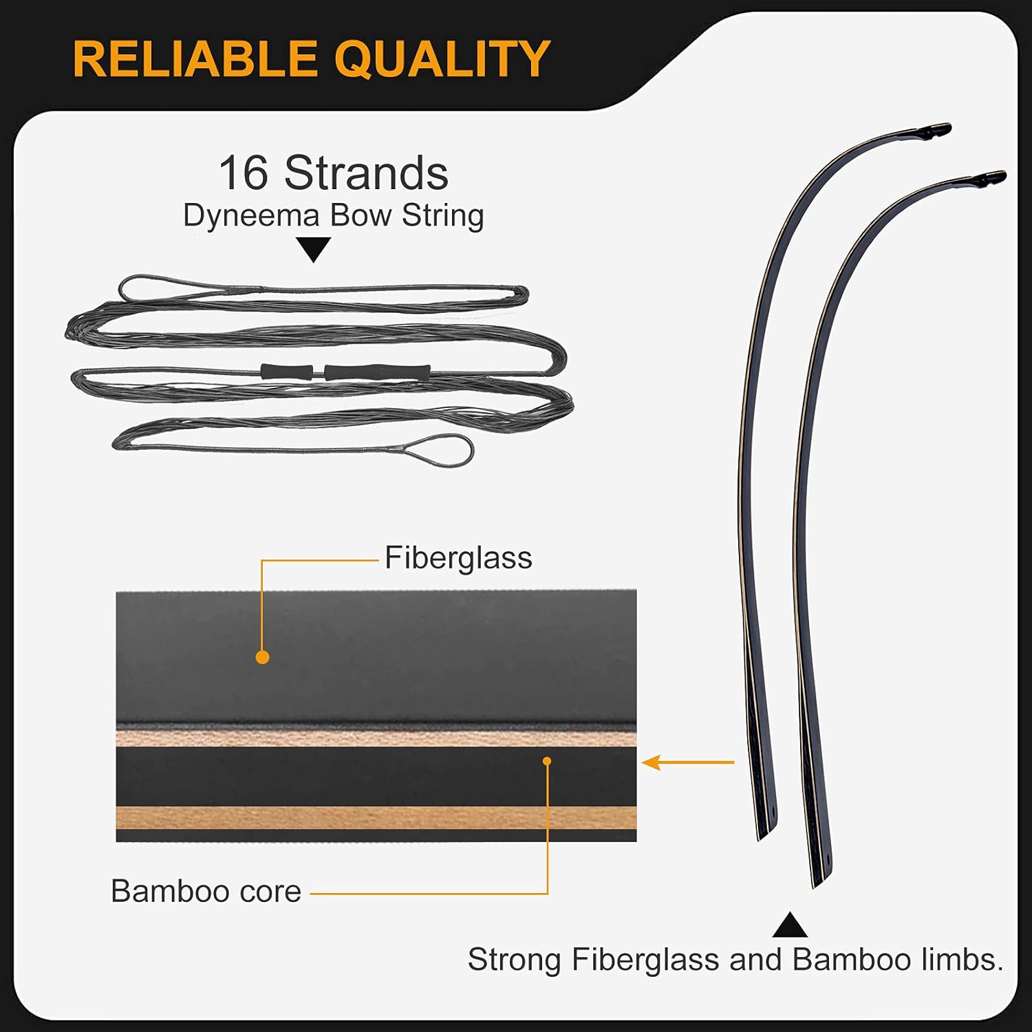58 Archery Bow and Arrow Recurve Bow and Arrow Takedown Bow Beginner Bow