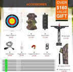 60 Archery Bow Set Wooden Bow