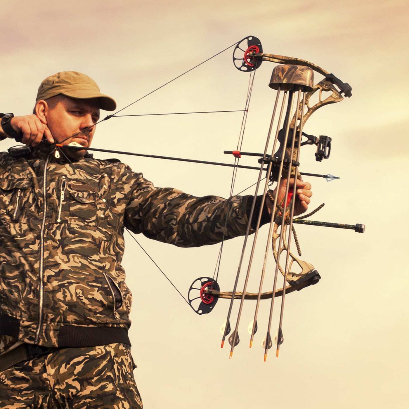 Gold-Archery Hunting Arrow Broadhead 12pcs, 100 Grain, for Recurve&Compound Bow