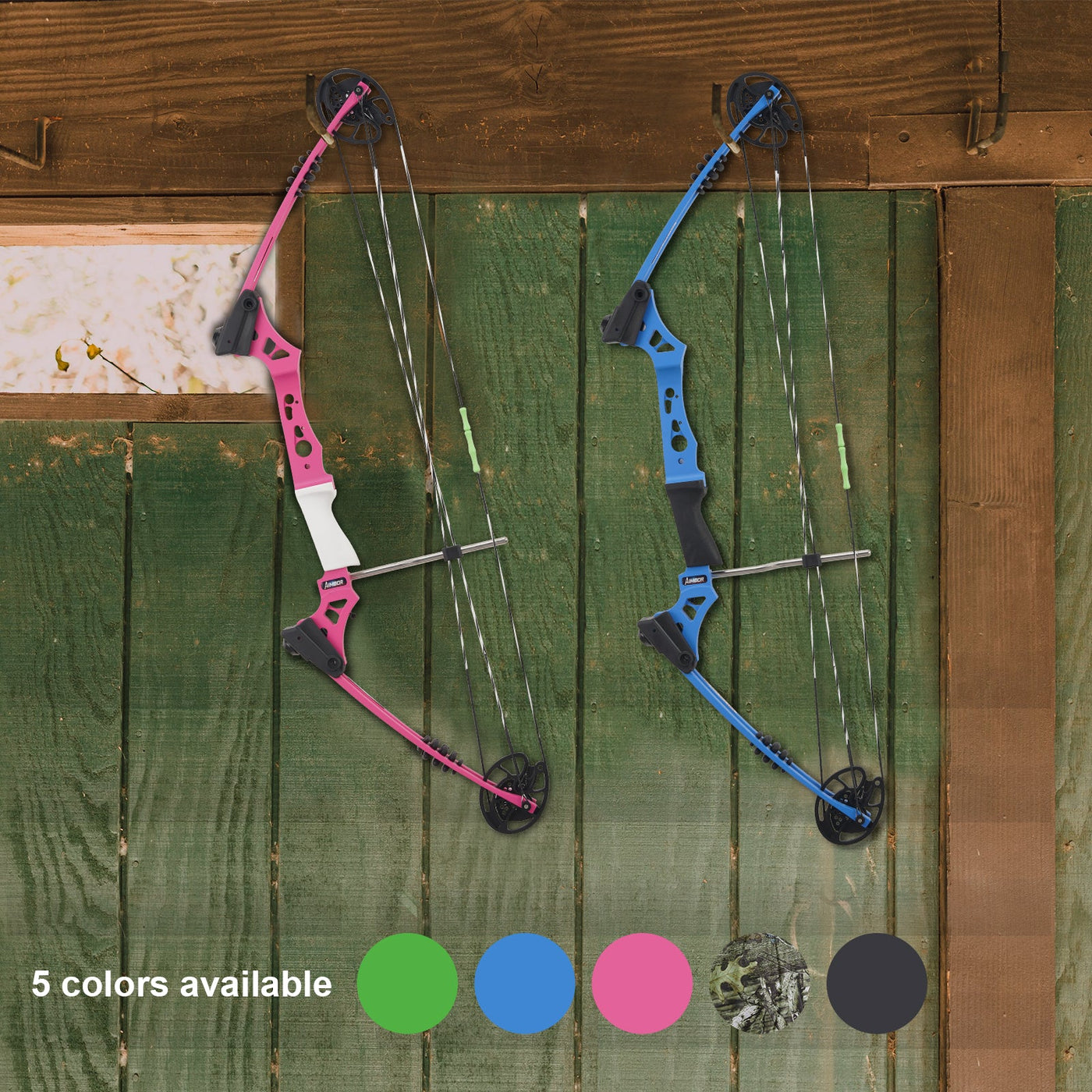 M009 Blue Archery Compound Bow&Arrow Set, For Youth&Adults, Ages 16+